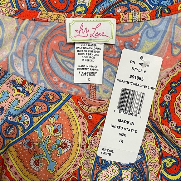 Ivy Lane Paisley Women’s Dress Size 1X NWOT - Picture 8 of 8